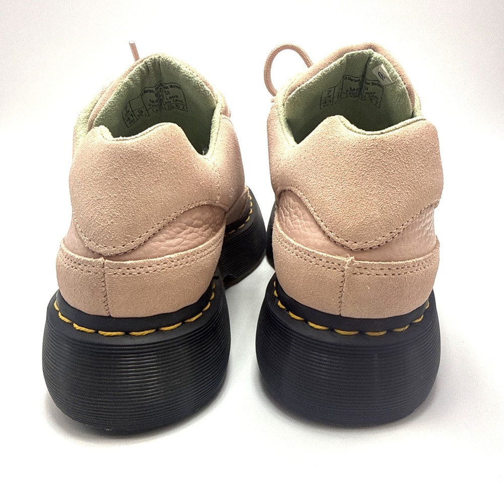 Dr. Martens Buzz 5I Powder Pink Suede Platform Lace-Up Sneaker Womens 9 EU 41 - Picture 4 of 6